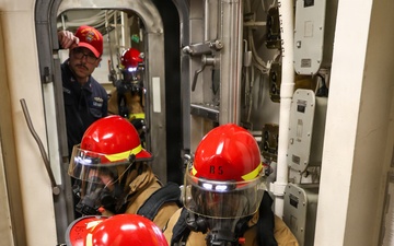 Damage Control Drill aboard the USS Paul Ignatius (DDG 117)