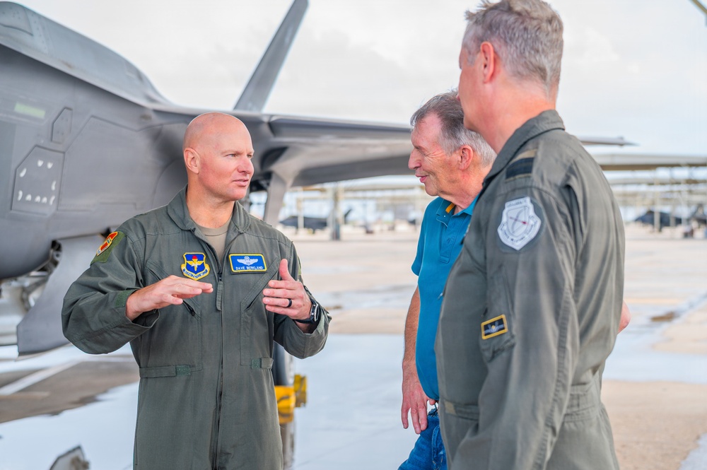 Dutch General Officers Visit Luke for Pilot Graduation and Observe Integrated Training