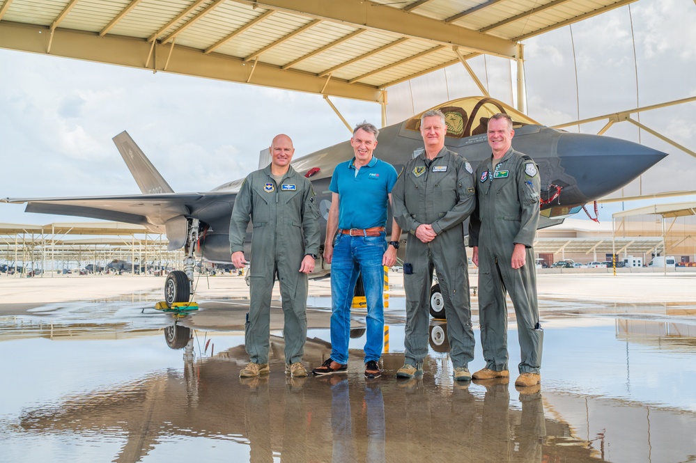 Dutch General Officers Visit Luke for Pilot Graduation and Observe Integrated Training
