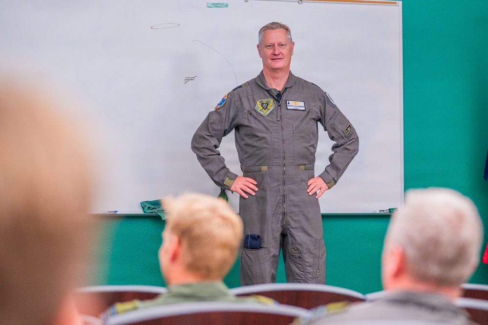 Dutch General Officers Visit Luke for Pilot Graduation and Observe Integrated Training