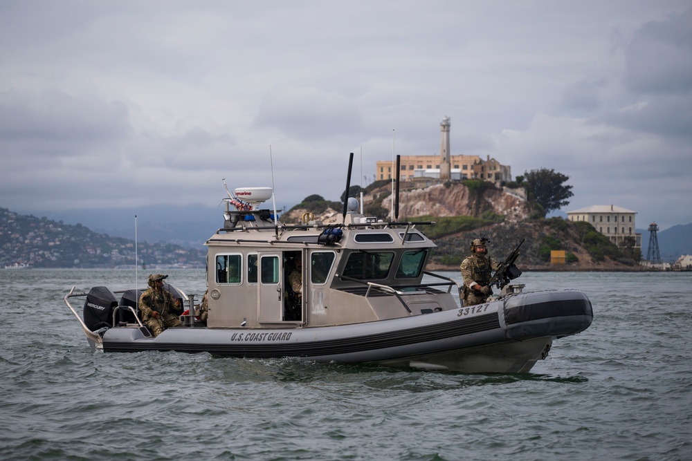 U.S. Coast Guard Maritime Security Response Team (MSRT) West provides security during San Francisco Fleet Week