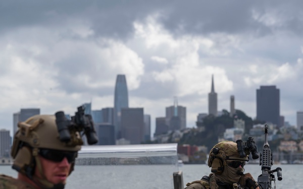 U.S. Coast Guard Maritime Security Response Team (MSRT) West provides security during San Francisco Fleet Week