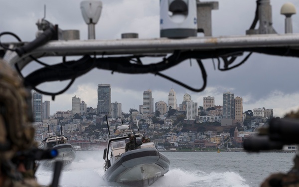 U.S. Coast Guard Maritime Security Response Team (MSRT) West provides security during San Francisco Fleet Week