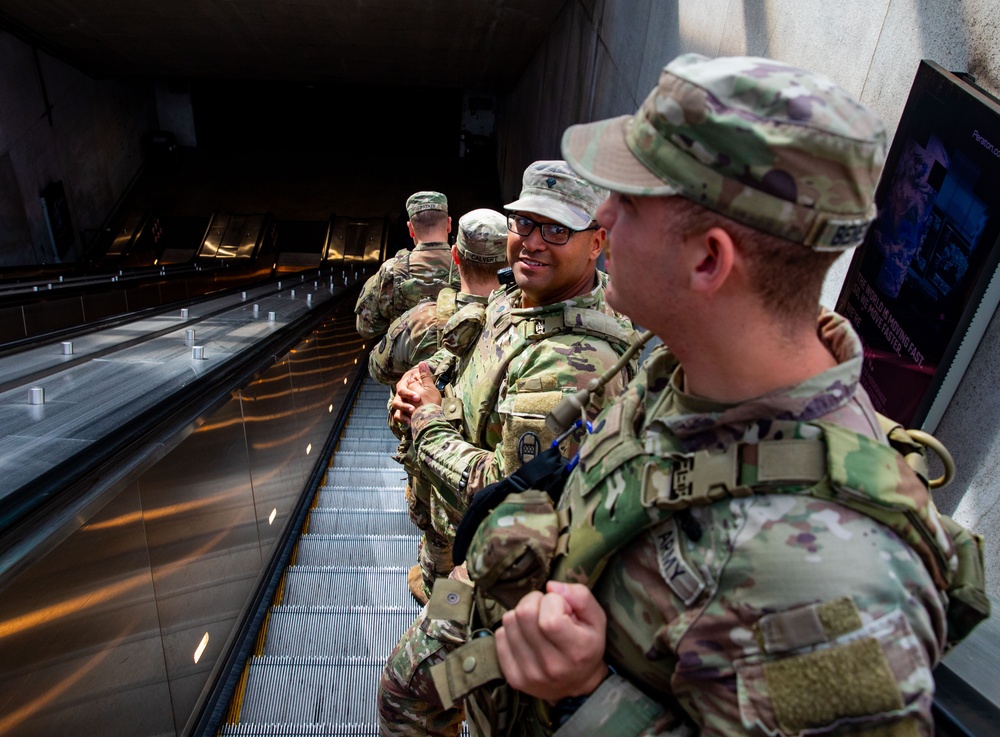 S.C. National Guard Monitoring D.C. Rails
