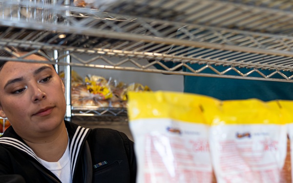 Navy and Marine Corps Volunteer at Small Things Market in Philadelphia