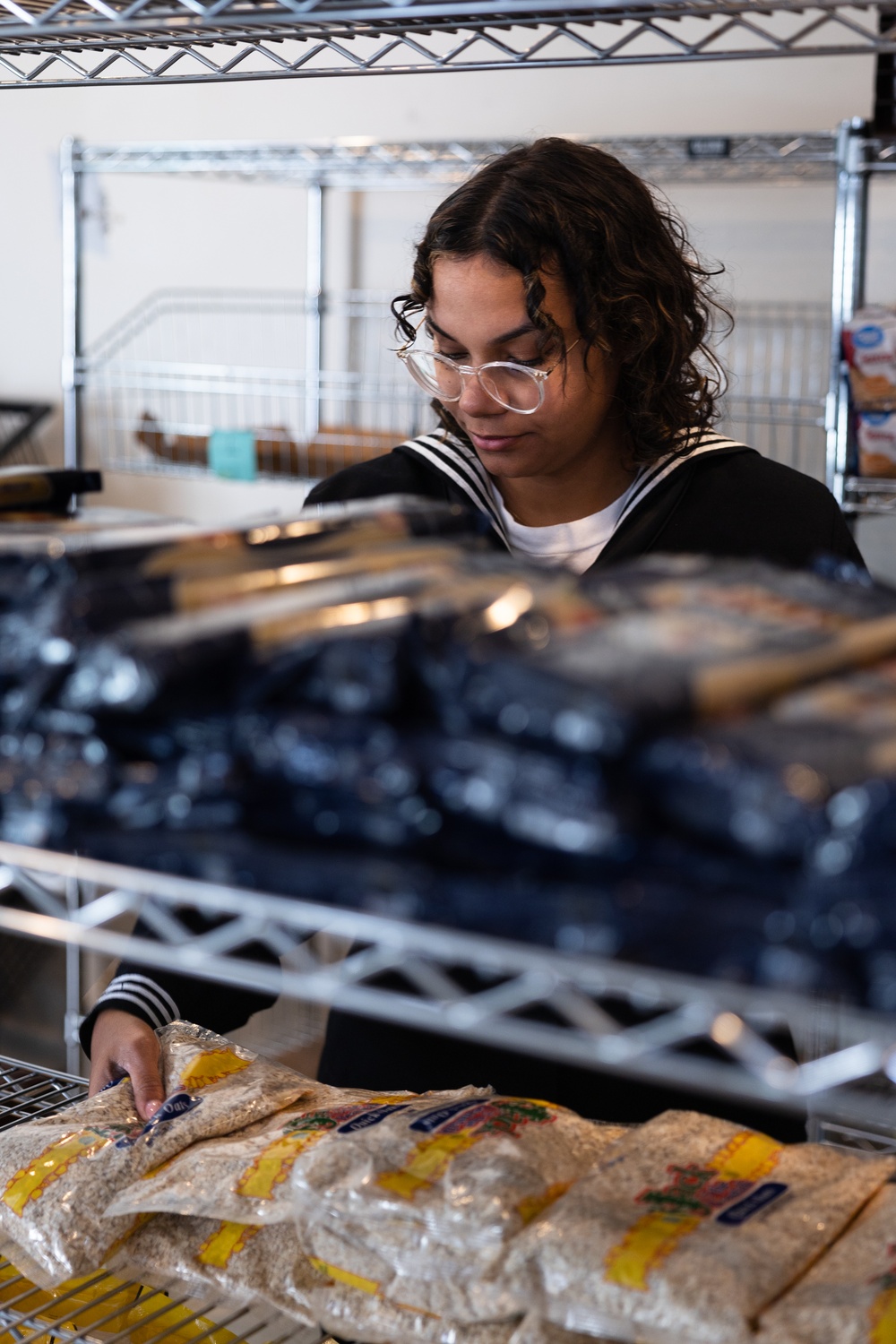 Navy and Marine Corps Volunteer at Small Things Market in Philadelphia