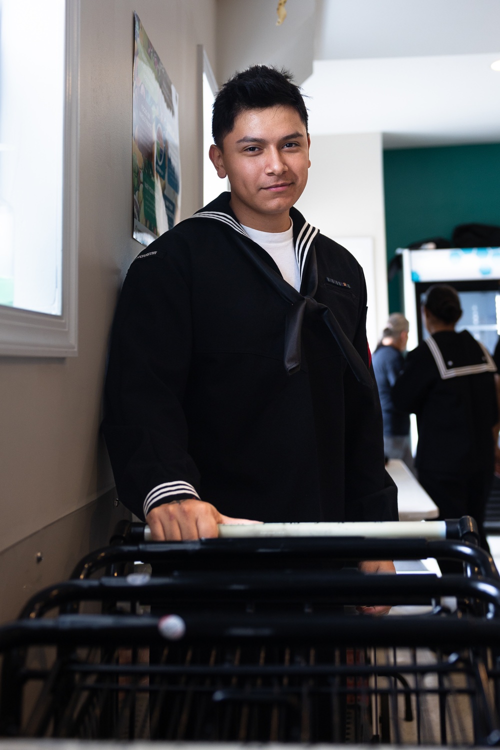 Navy and Marine Corps Volunteer at Small Things Market in Philadelphia