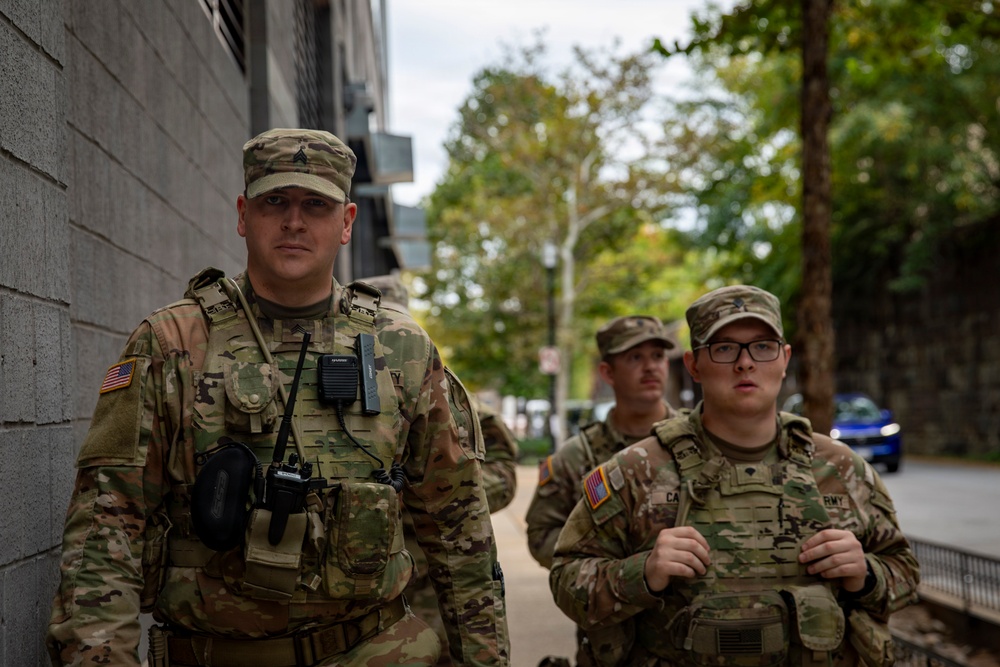 S.C. Guard Soldiers Patrol Federal Center Metro Station