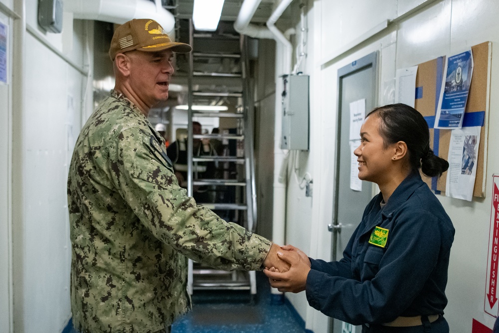 SWOBOSS visits USS Green Bay