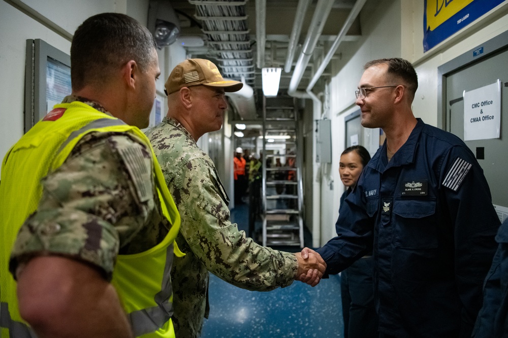 SWOBOSS visits USS Green Bay