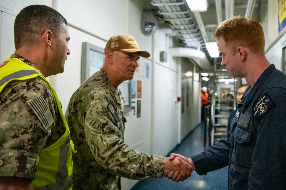 SWOBOSS visits USS Green Bay