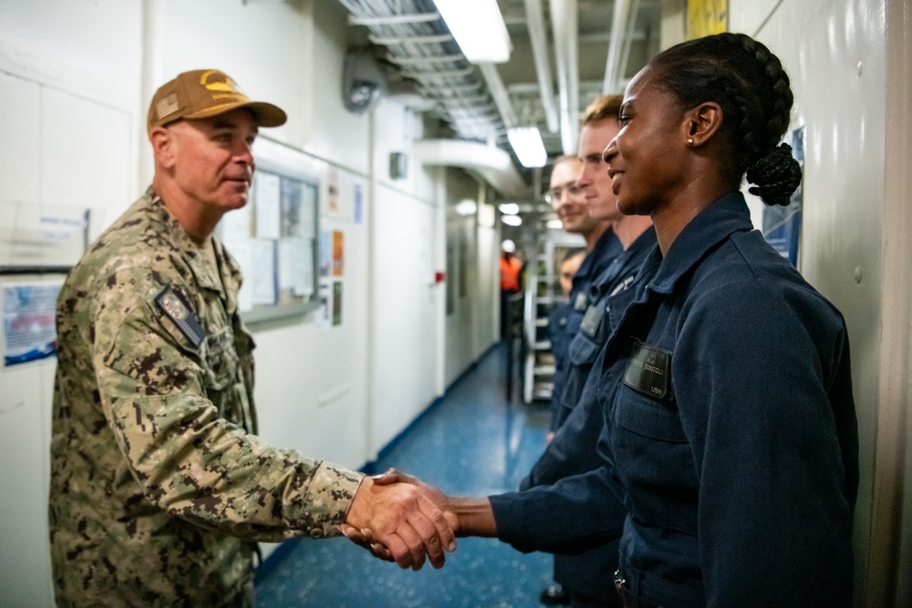 SWOBOSS visits USS Green Bay