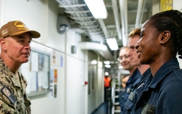 SWOBOSS visits USS Green Bay