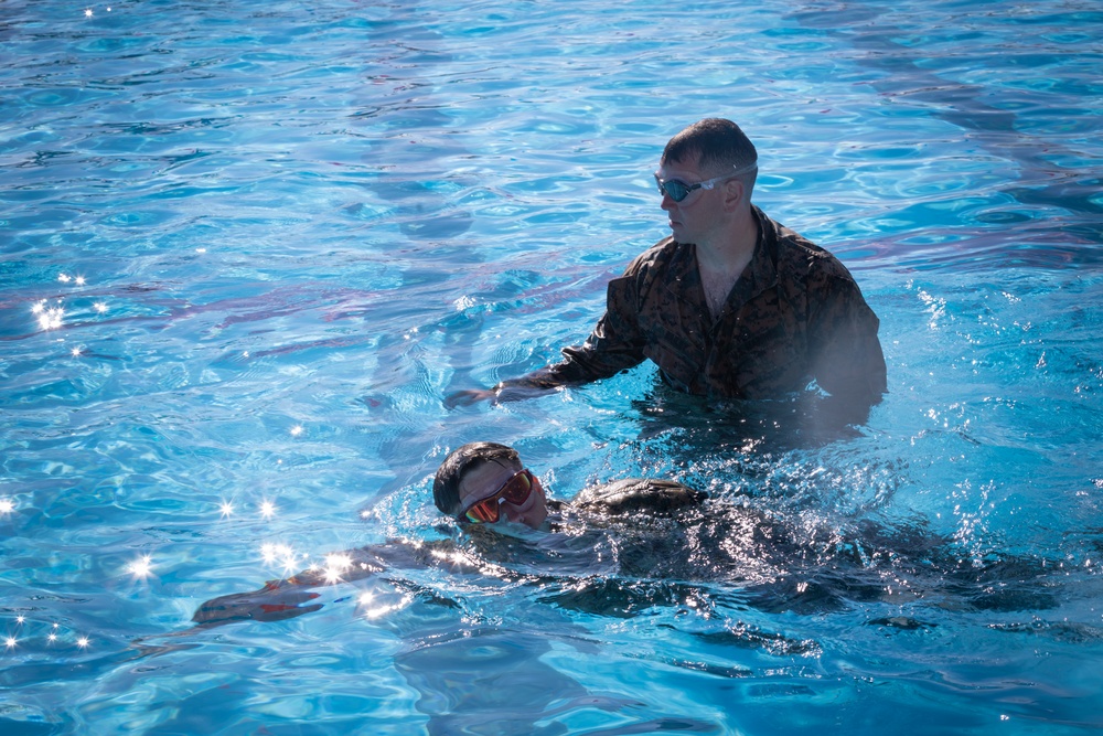 3d MLG Marines Attend Water Survival Advanced Training Program