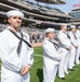 Sailors are recognized during the Minnesota Twins Armed Forces Appreciation Day