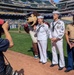 Sailors are recognized during the Minnesota Twins Armed Forces Appreciation Day