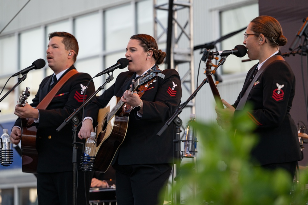 Navy Band Country Current performs in celebration of the Navy's 250th Birthday