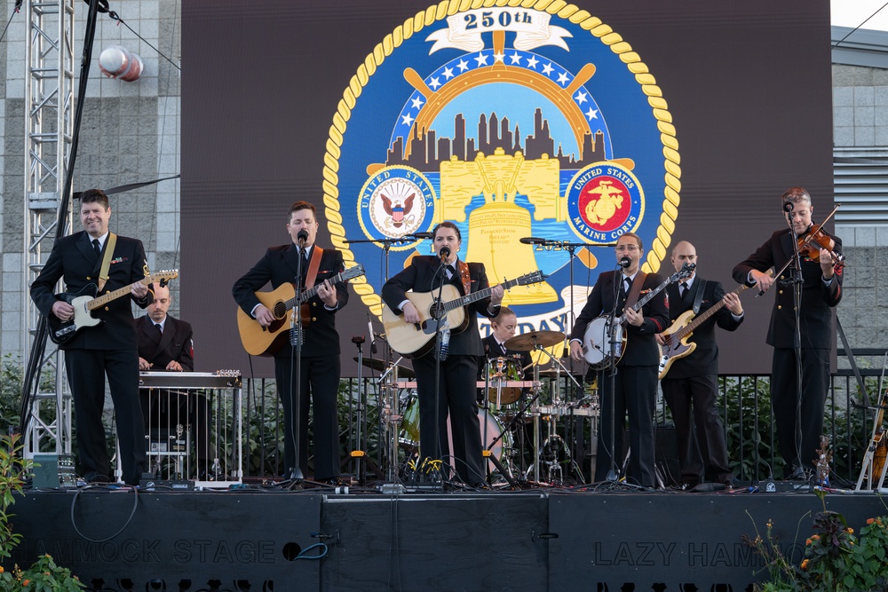 Navy Band Country Current performs in celebration of the Navy's 250th Birthday