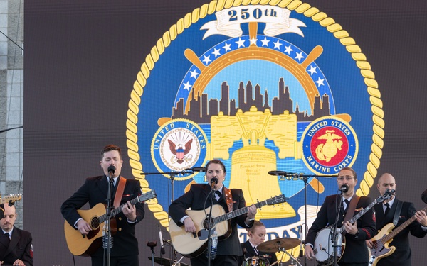 Navy Band Country Current performs in celebration of the Navy's 250th Birthday