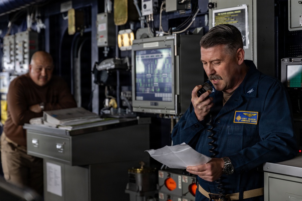 USS Gerald R. Ford (CVN 78) Bridge Awards Ceremony