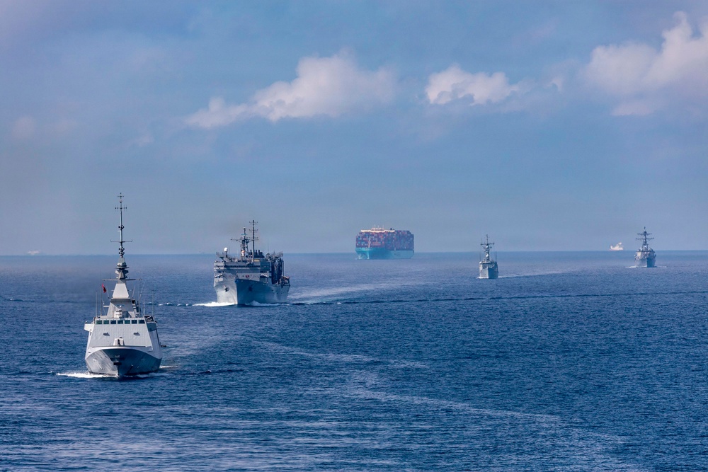 USS Gerald R. Ford (CVN 78) Transits Strait of Gibraltar