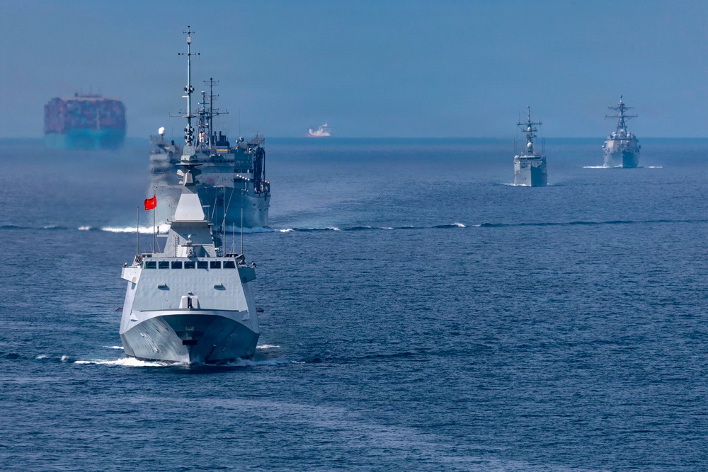 USS Gerald R. Ford (CVN 78) Transits Strait of Gibraltar