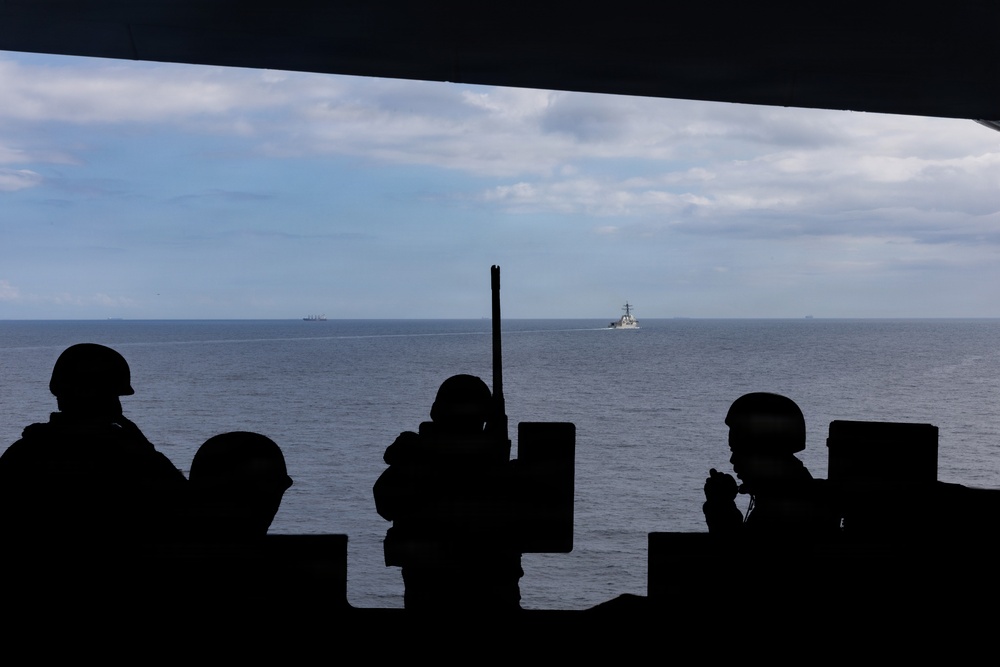 USS Gerald R. Ford (CVN 78) Transits Strait of Gibraltar