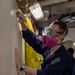 George Washington Sailors Conduct Paint Preparation