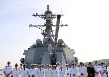 USS Roosevelt (DDG 80) Conducts a Ship Tour for the Algerian Navy in Algiers, Algeria