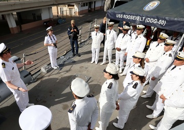 USS Roosevelt (DDG 80) Conducts a Ship Tour for the Algerian Navy in Algiers, Algeria