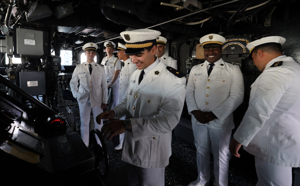USS Roosevelt (DDG 80) Conducts a Ship Tour for the Algerian Navy in Algiers, Algeria