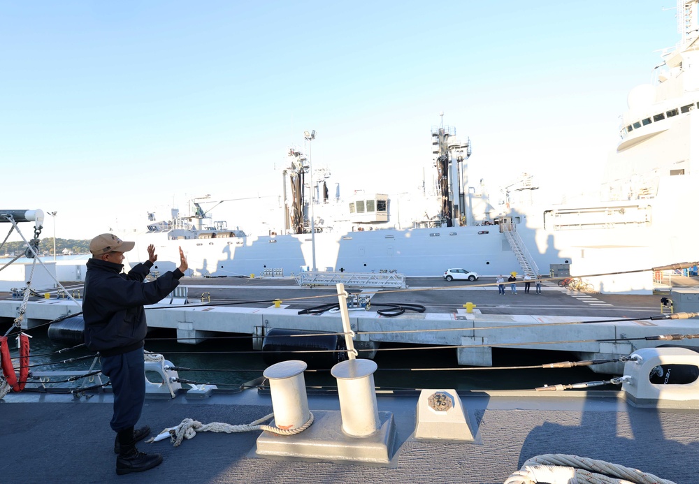 USS Roosevelt (DDG 80) Departs Toulon, France During a Scheduled Deployment USS Roosevelt (DDG 80) Departs Toulon, France During a Scheduled Deployment