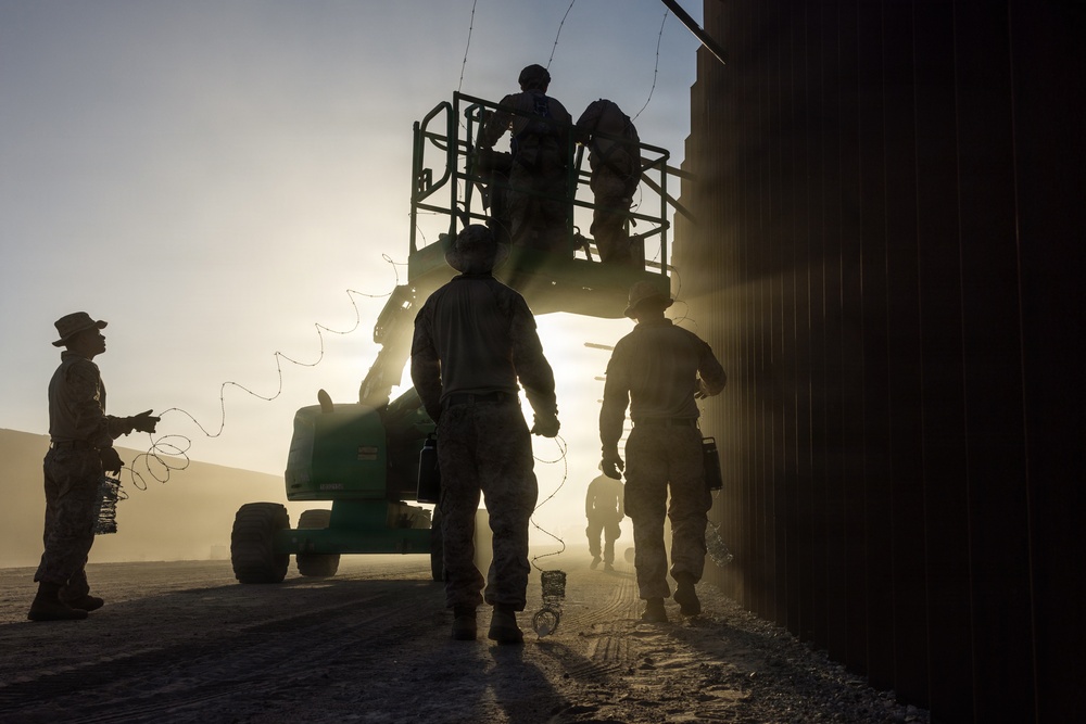 JTF-SB Marines Strengthen Barrier Reinforcement Efforts