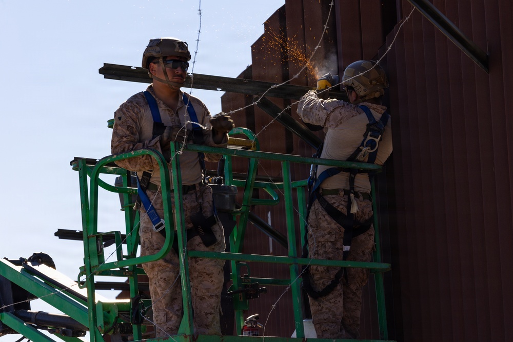 JTF-SB Marines Strengthen Barrier Reinforcement Efforts
