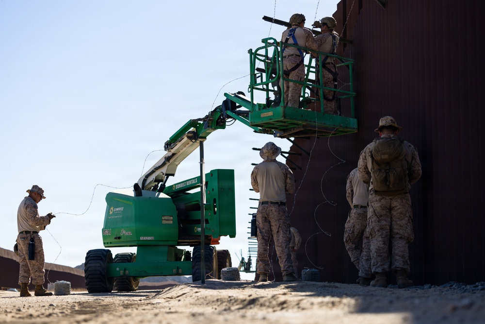 JTF-SB Marines Strengthen Barrier Reinforcement Efforts