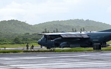 AC-130 lands in Puerto Rico