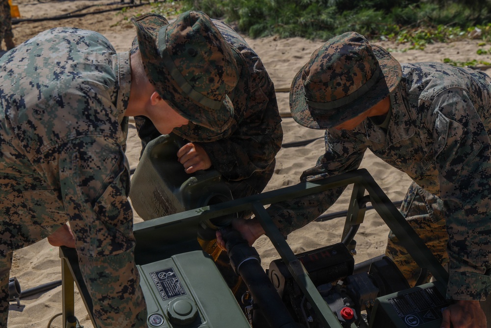 MWSS-174 perform tactical level sustainment water support training