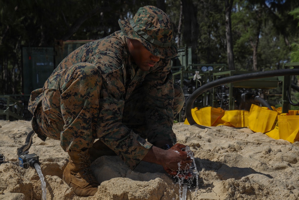 MWSS-174 perform tactical level sustainment water support training