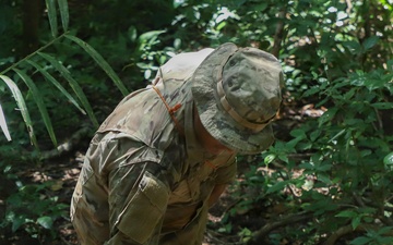 Combined Jungle Operations Training Course Primitive Shelter
