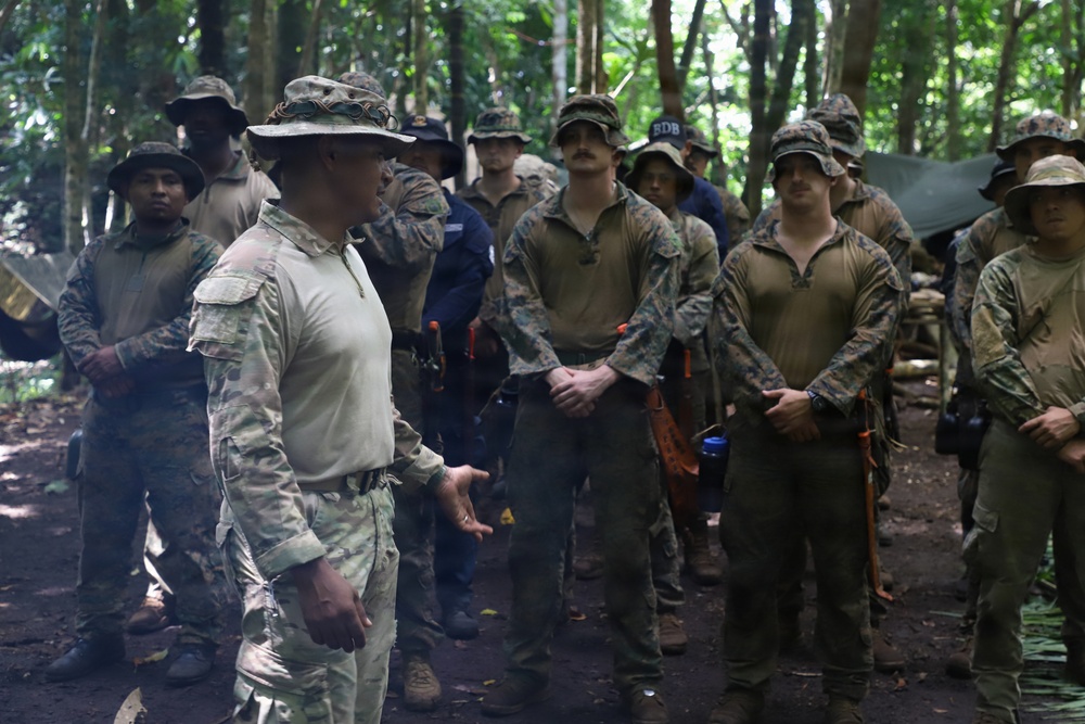 Combined Jungle Operations Training Course Primitive Shelter
