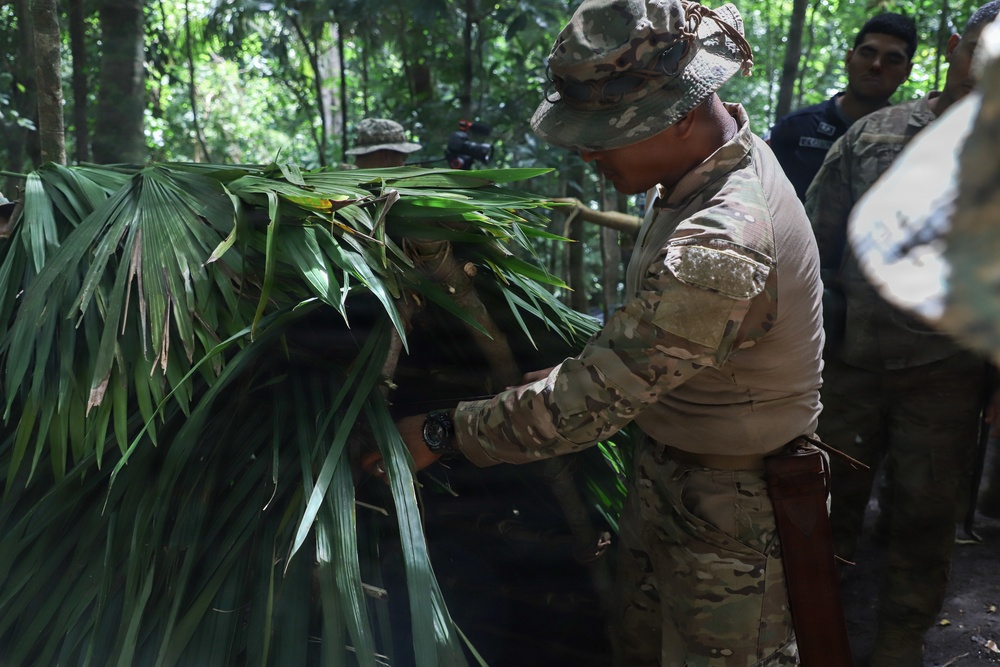 Combined Jungle Operations Training Course Primitive Shelter