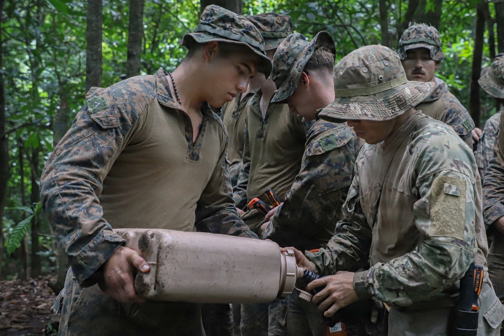 Combined Jungle Operations Training Course Primitive Shelter