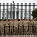 Mississippi National Guardsmen take a photo after a promotion ceremony in front of the White House