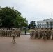 Mississippi National Guardsman gives a speech after getting promoted in front of the White House
