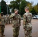 Mississippi National Guardsmen conduct a promotion ceremony in front of the White House
