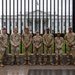 Mississippi National Guard Troops pose after a promotion ceremony in front of the White House