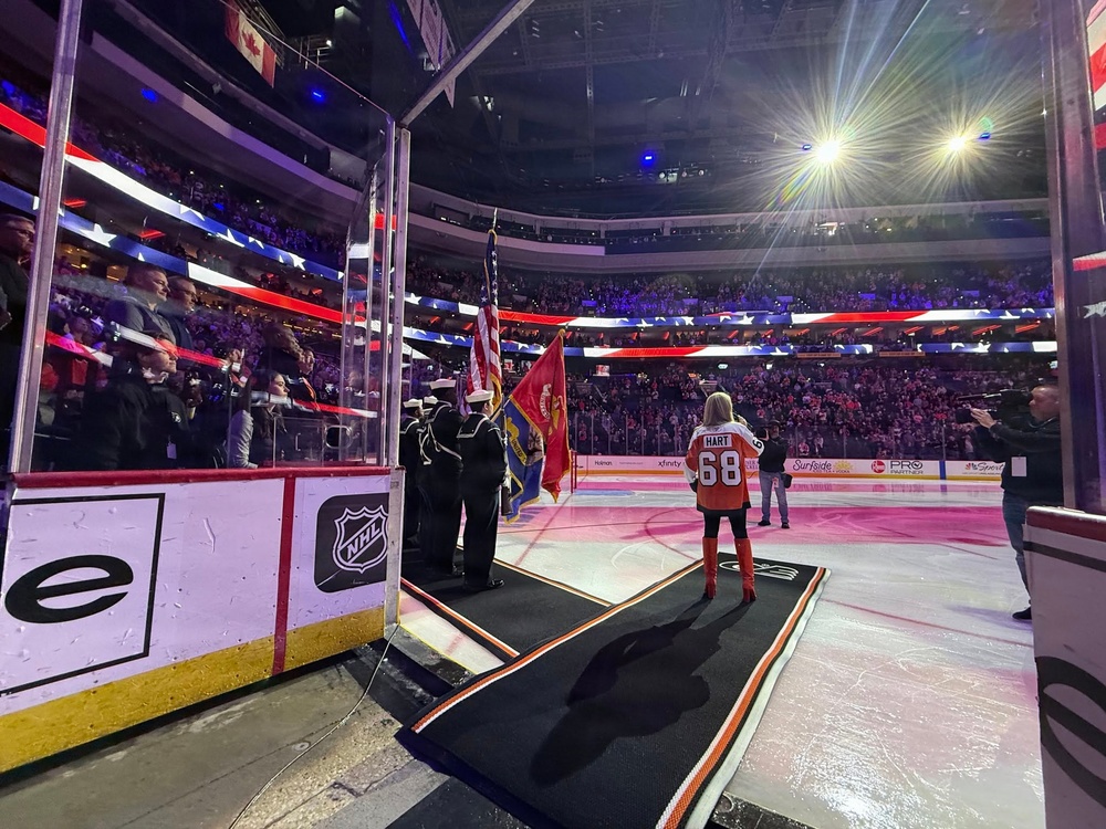NAVSUP Weapon Systems Support Marks 250th Navy and Marine Corps Birthdays with Philadelphia Flyers