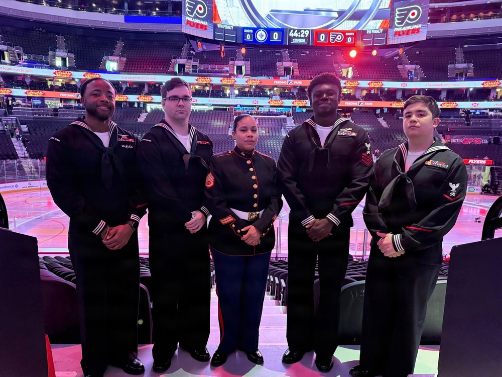 NAVSUP Weapon Systems Support Marks 250th Navy and Marine Corps Birthdays with Philadelphia Flyers
