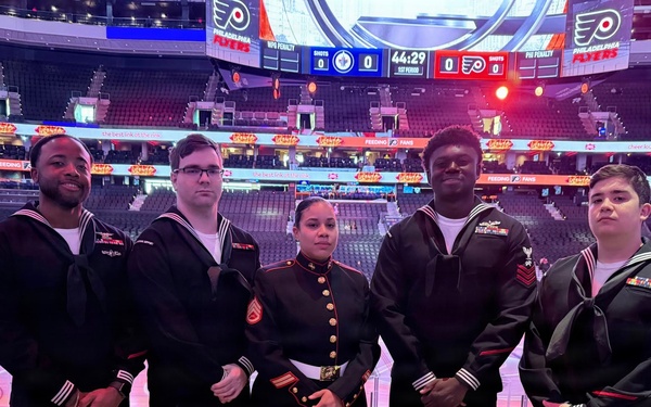 NAVSUP Weapon Systems Support Marks 250th Navy and Marine Corps Birthdays with Philadelphia Flyers