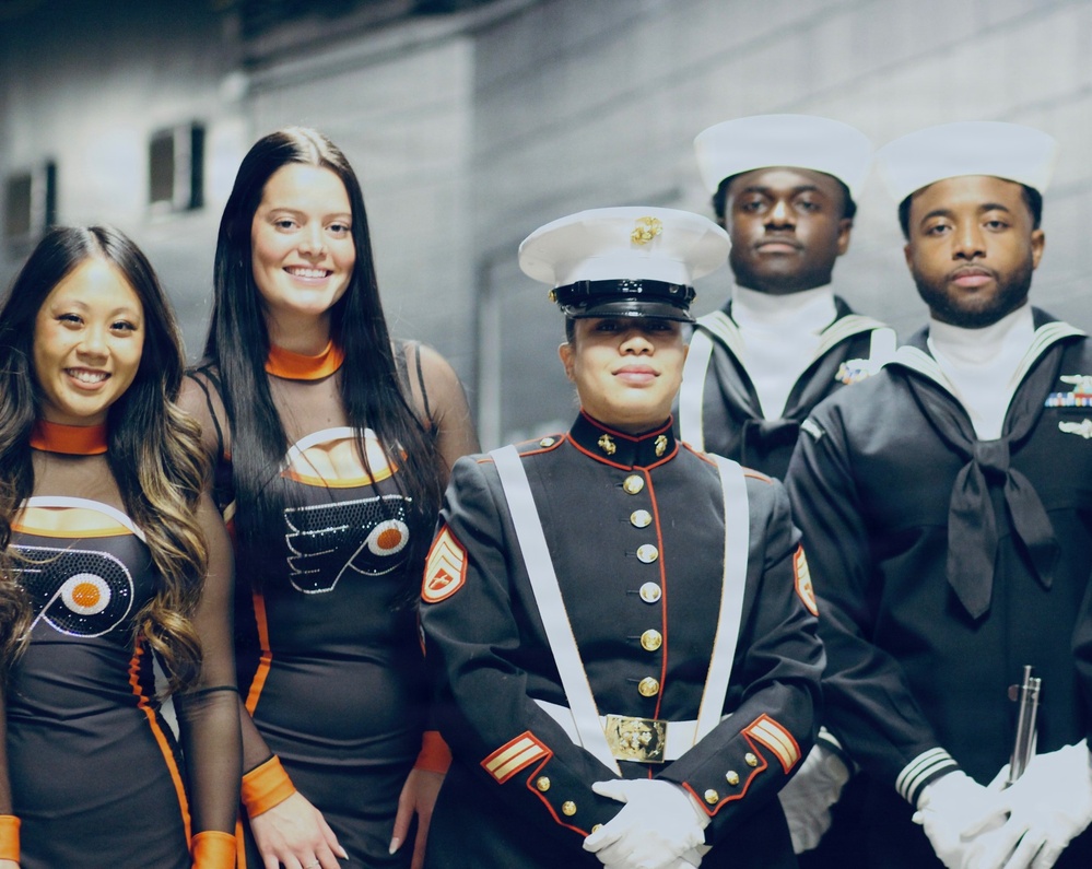NAVSUP Weapon Systems Support Marks 250th Navy and Marine Corps Birthdays with Philadelphia Flyers